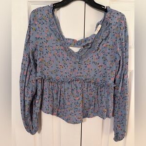 Floral Women's Top (Cropped)